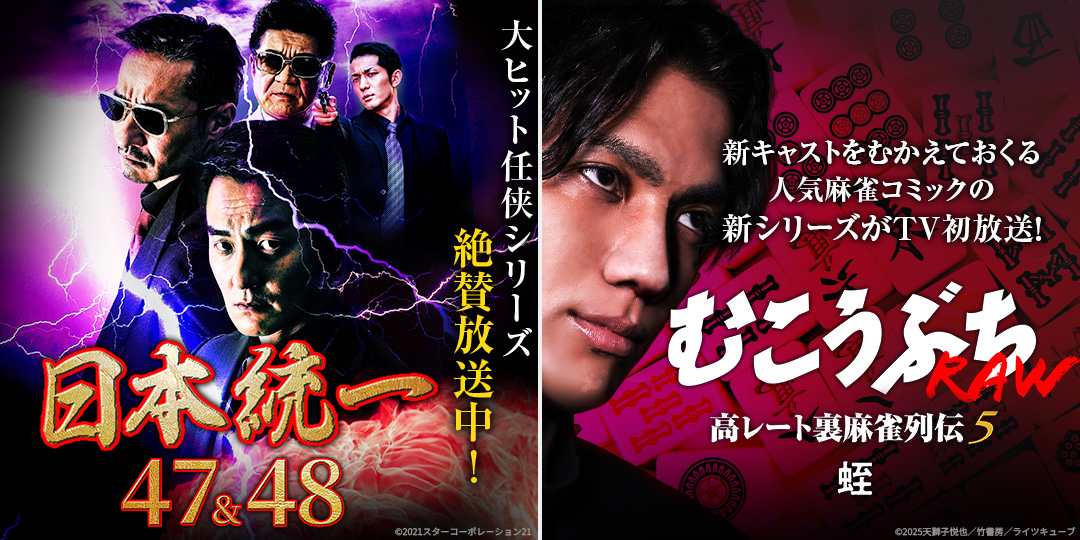 日本統一47、48　&　むこうぶちRAW 高レート裏麻雀列伝5 蛭